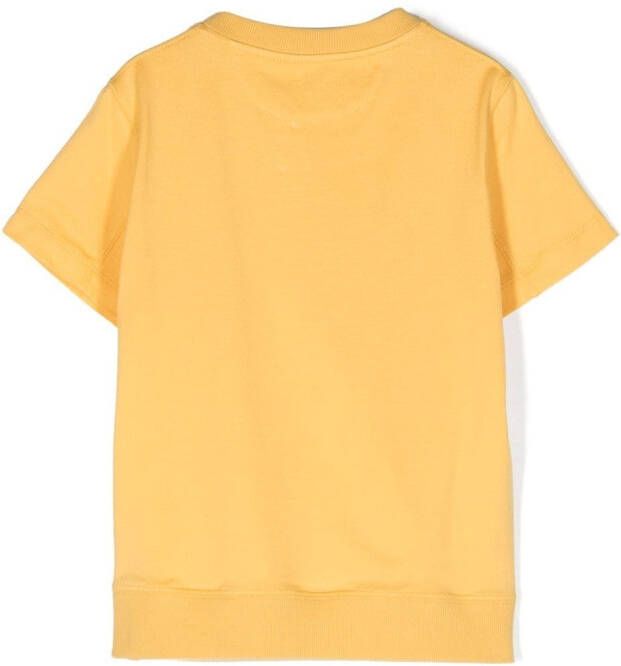 Brunello Cucinelli Kids T-shirt met ronde hals Geel