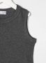 Brunello Cucinelli Kids Tanktop met ronde hals Grijs - Thumbnail 3