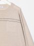 Brunello Cucinelli Kids Trui met ronde hals Beige - Thumbnail 3
