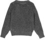 Brunello Cucinelli Kids Trui verfraaid met pailletten Grijs - Thumbnail 2