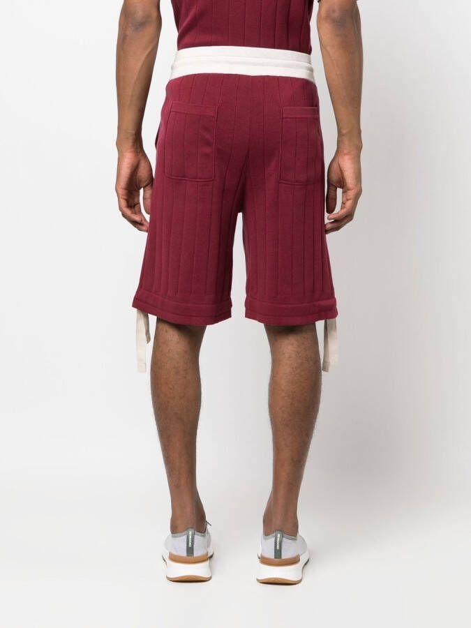 Brunello Cucinelli Gebreide bermuda shorts Rood