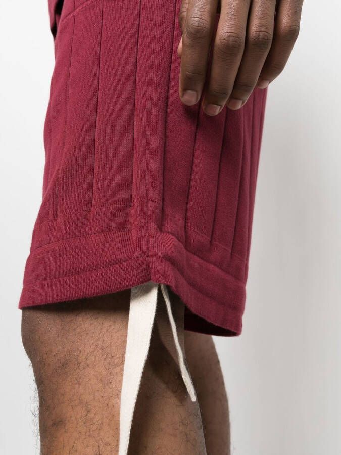 Brunello Cucinelli Gebreide bermuda shorts Rood