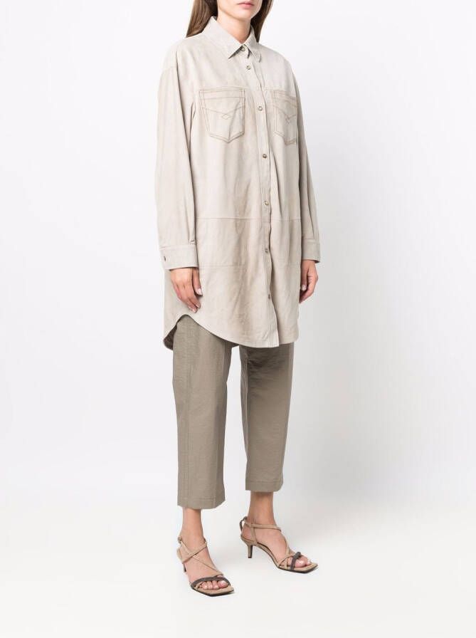 Brunello Cucinelli Lang shirtjack Beige