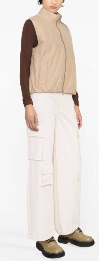Brunello Cucinelli Gelaagde jas Beige