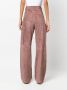 Brunello Cucinelli Leren broek Roze - Thumbnail 4