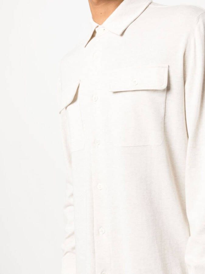 Brunello Cucinelli Katoenen overhemd Beige