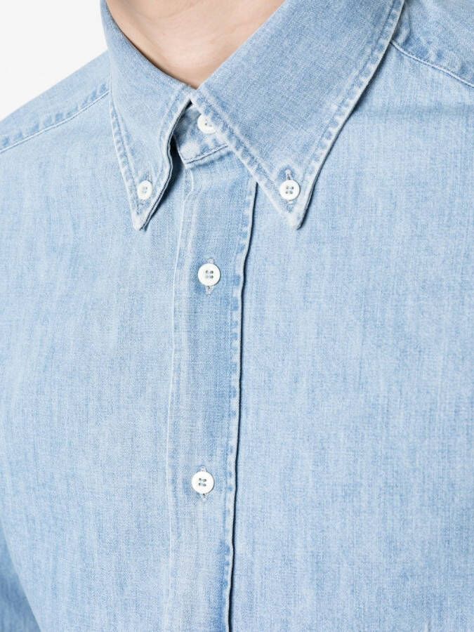 Brunello Cucinelli Denim overhemd Blauw