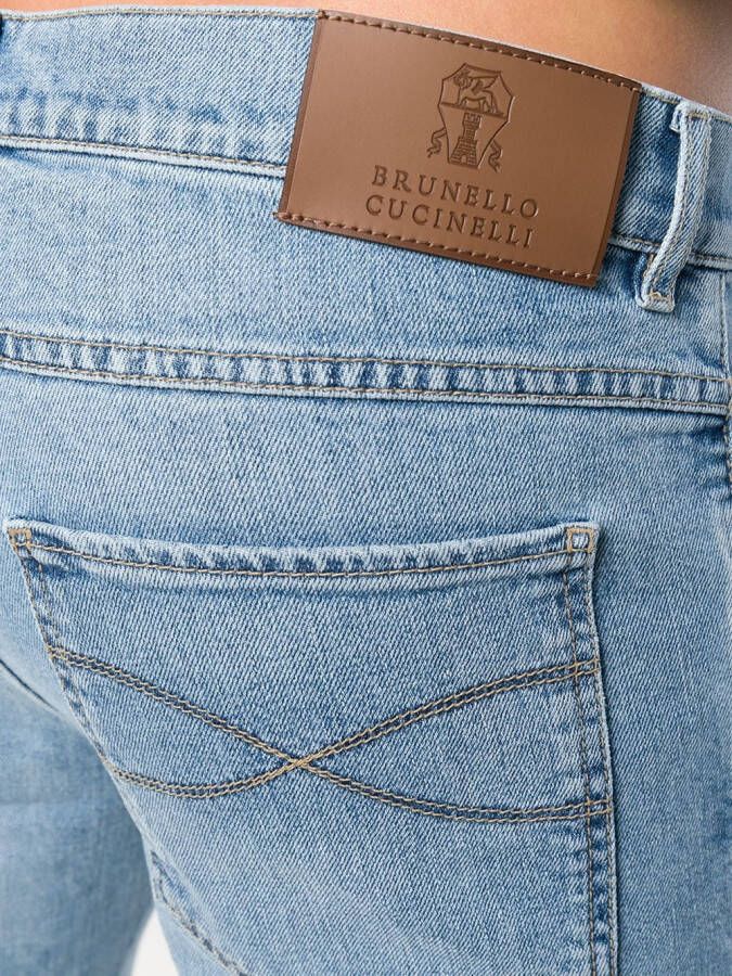 Brunello Cucinelli low rise skinny jeans Blauw