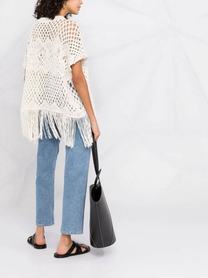 Brunello Cucinelli Macramé trui Wit