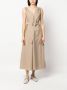 Brunello Cucinelli Maxi-jurk met ceintuur Beige - Thumbnail 2