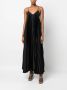 Brunello Cucinelli Maxi-jurk met V-hals Zwart - Thumbnail 2