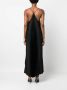 Brunello Cucinelli Maxi-jurk met V-hals Zwart - Thumbnail 4