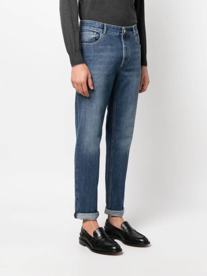 Brunello Cucinelli Katoenen jeans Blauw