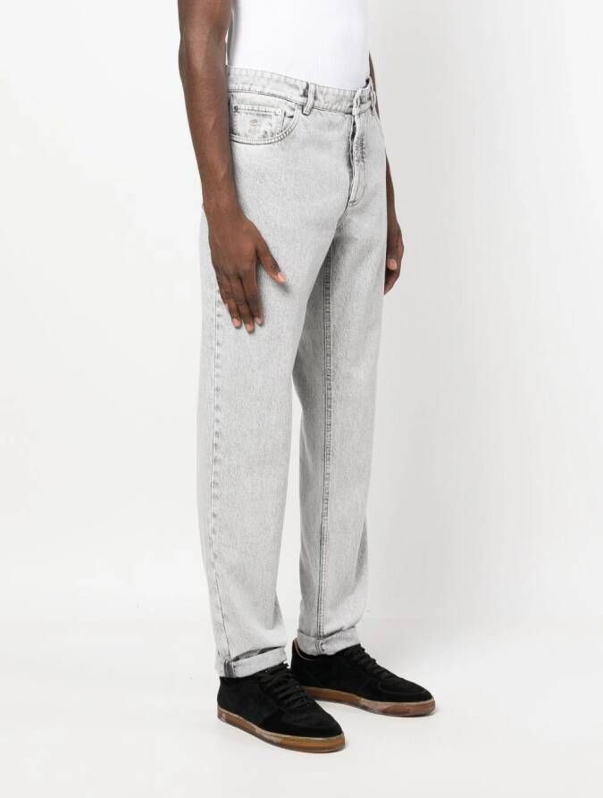 Brunello Cucinelli Jeans met toelopende pijpen Grijs