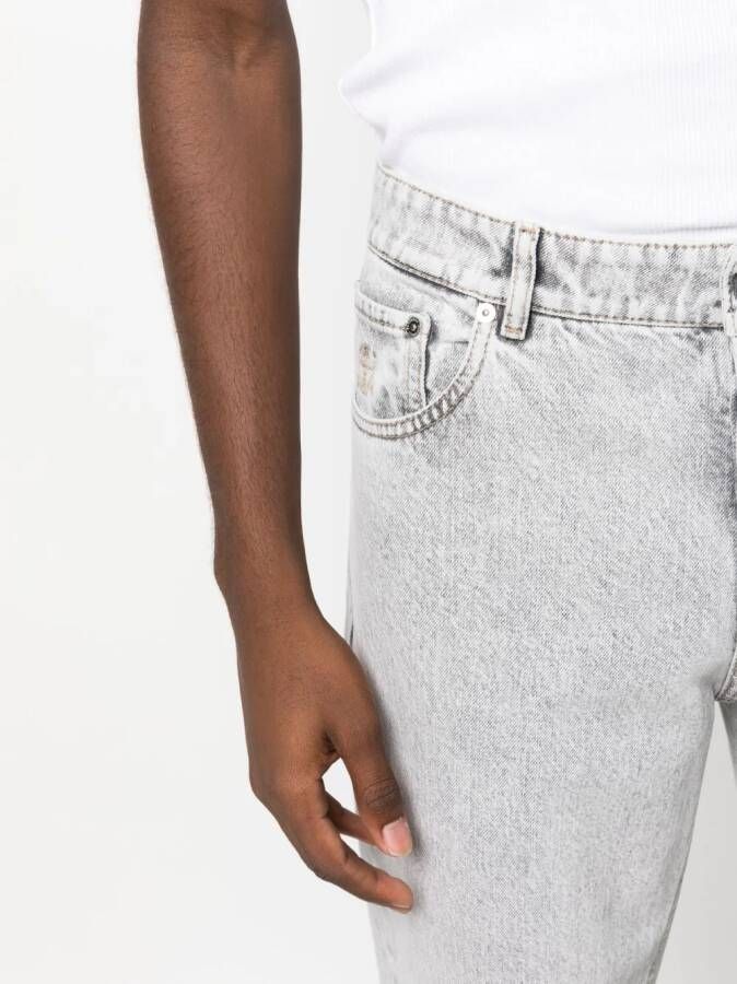 Brunello Cucinelli Jeans met toelopende pijpen Grijs