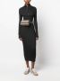 Brunello Cucinelli Midi-jurk met halve rits Zwart - Thumbnail 2
