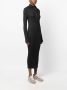 Brunello Cucinelli Midi-jurk met halve rits Zwart - Thumbnail 3