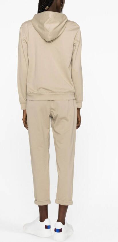Brunello Cucinelli Hoodie met rits Beige