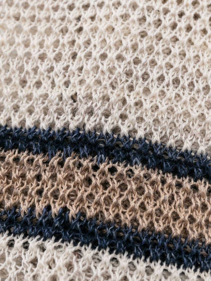 Brunello Cucinelli Opengebreide sjaal Beige