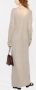 Brunello Cucinelli Opengebreide maxi-jurk Beige - Thumbnail 3