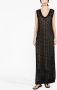 Brunello Cucinelli Opengebreide maxi-jurk Zwart - Thumbnail 3