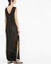 Brunello Cucinelli Opengebreide maxi-jurk Zwart - Thumbnail 4