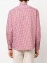 Brunello Cucinelli Overhemd met gingham-print Rood - Thumbnail 4