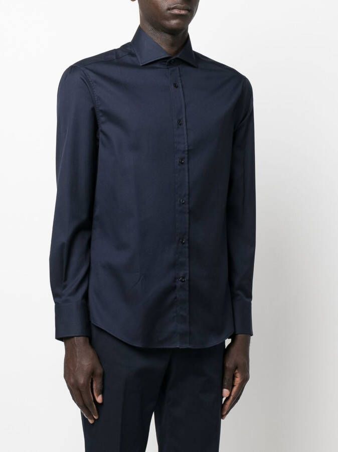 Brunello Cucinelli Overhemd met lange mouwen Blauw