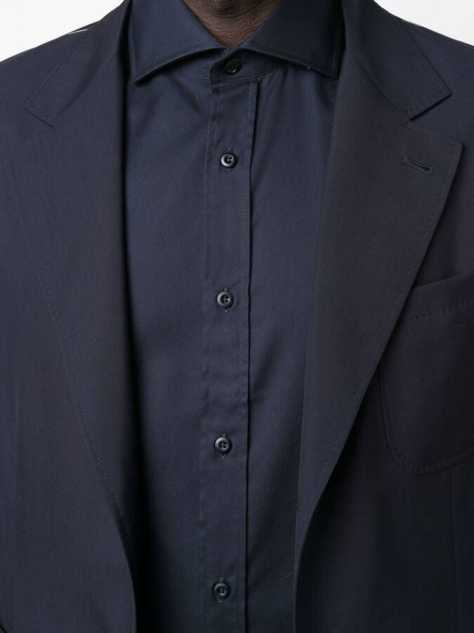 Brunello Cucinelli Overhemd met lange mouwen Blauw