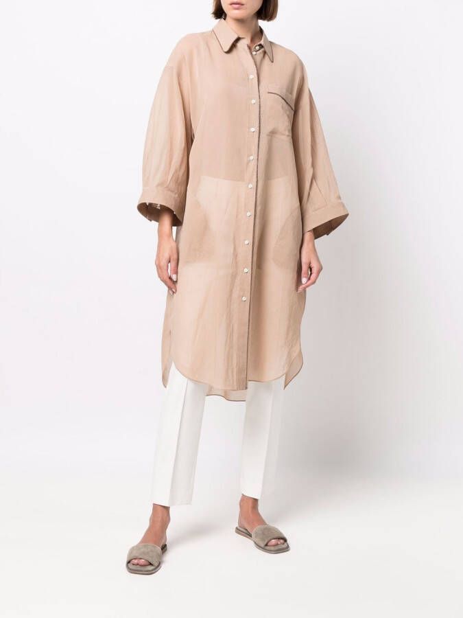 Brunello Cucinelli Oversized blouse Beige