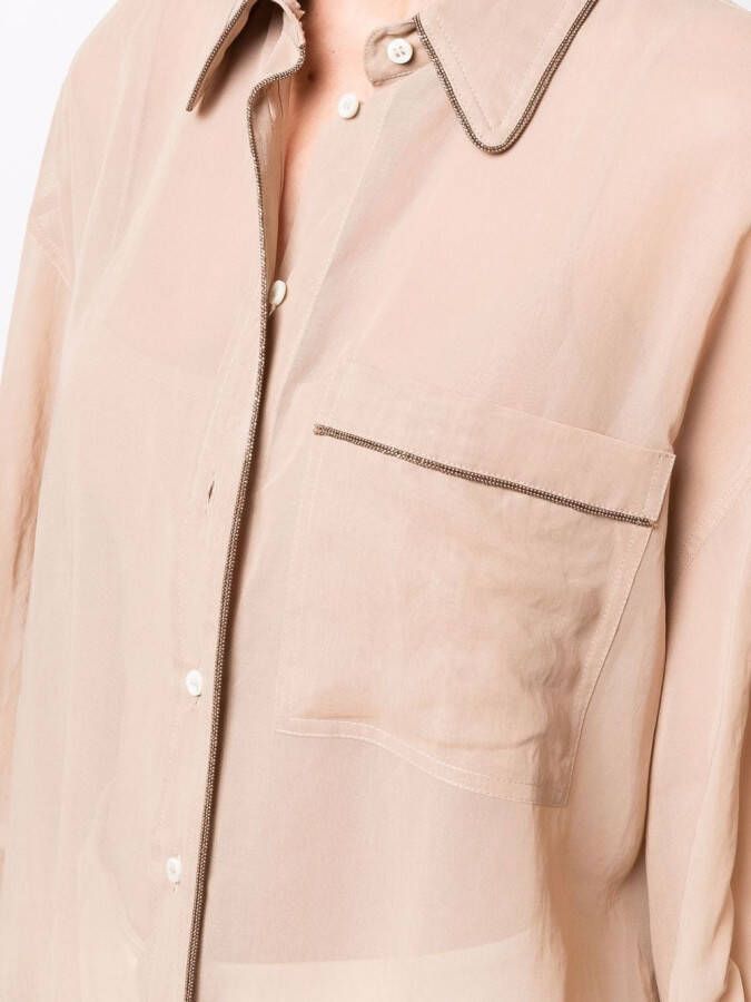 Brunello Cucinelli Oversized blouse Beige