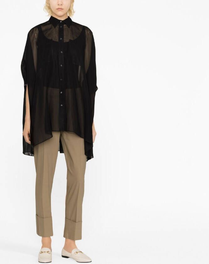 Brunello Cucinelli Oversized blouse Zwart