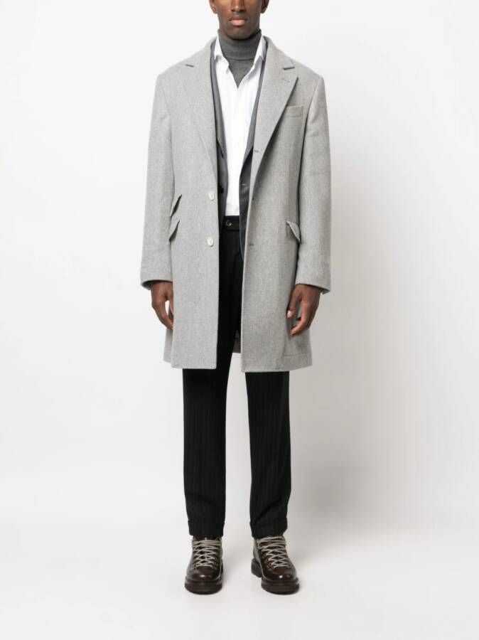 Brunello Cucinelli Broek met krijtstreep Zwart