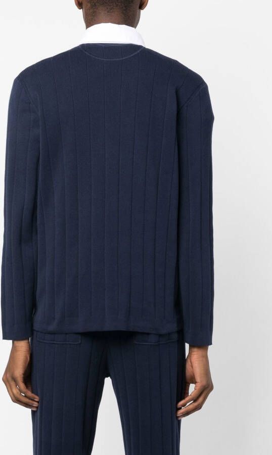 Brunello Cucinelli Poloshirt met geborduurd logo Blauw