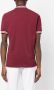 Brunello Cucinelli Poloshirt met gestreepte afwerking Rood - Thumbnail 4