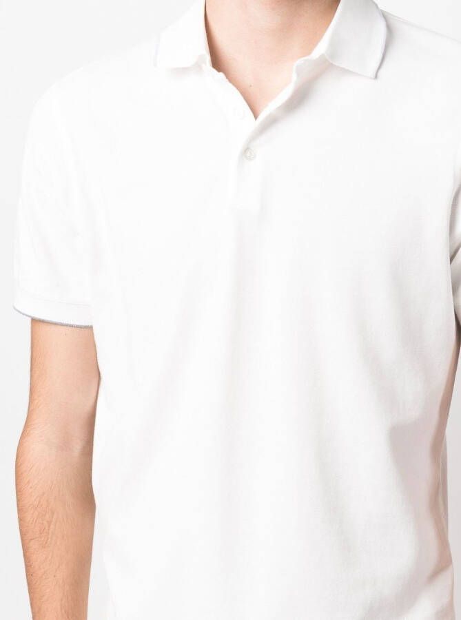 Brunello Cucinelli Poloshirt met knopen Wit
