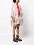 Brunello Cucinelli Poncho met franje BROWN - Thumbnail 3