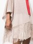 Brunello Cucinelli Poncho met franje BROWN - Thumbnail 5