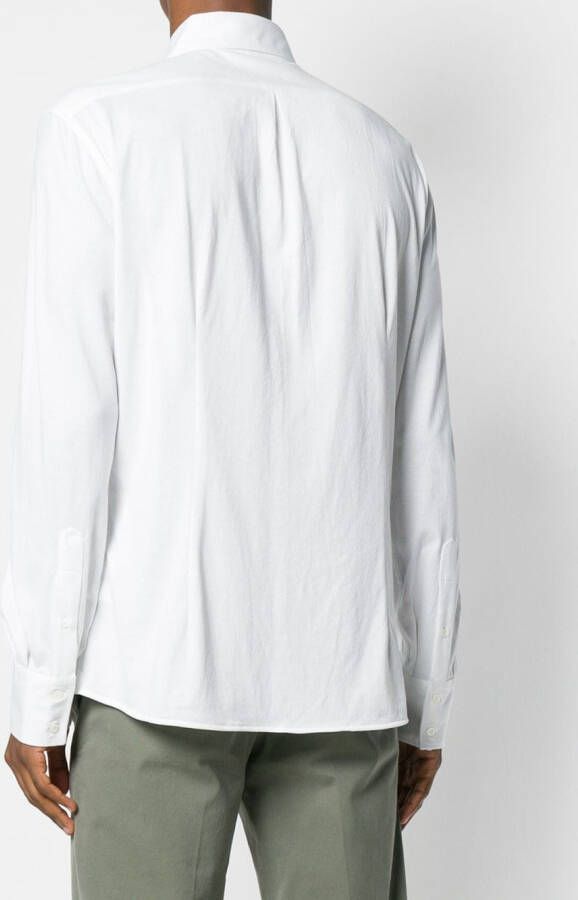 Brunello Cucinelli poplin overhemd Wit