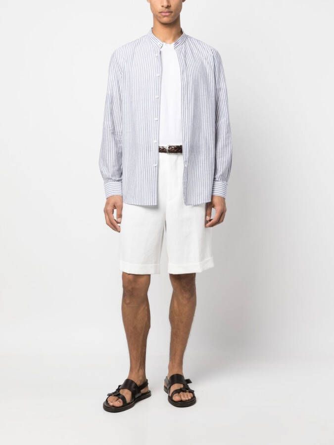 Brunello Cucinelli Geplooide shorts Wit