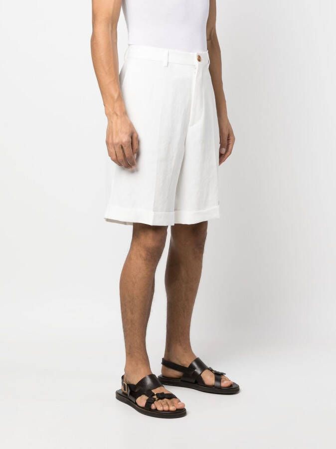 Brunello Cucinelli Geplooide shorts Wit