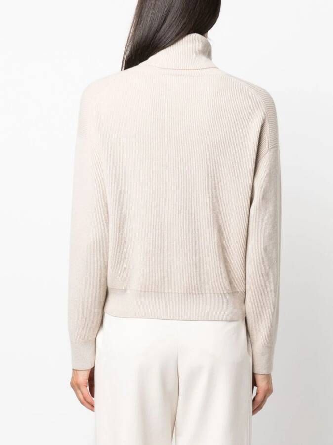 Brunello Cucinelli Geribbelde trui Beige