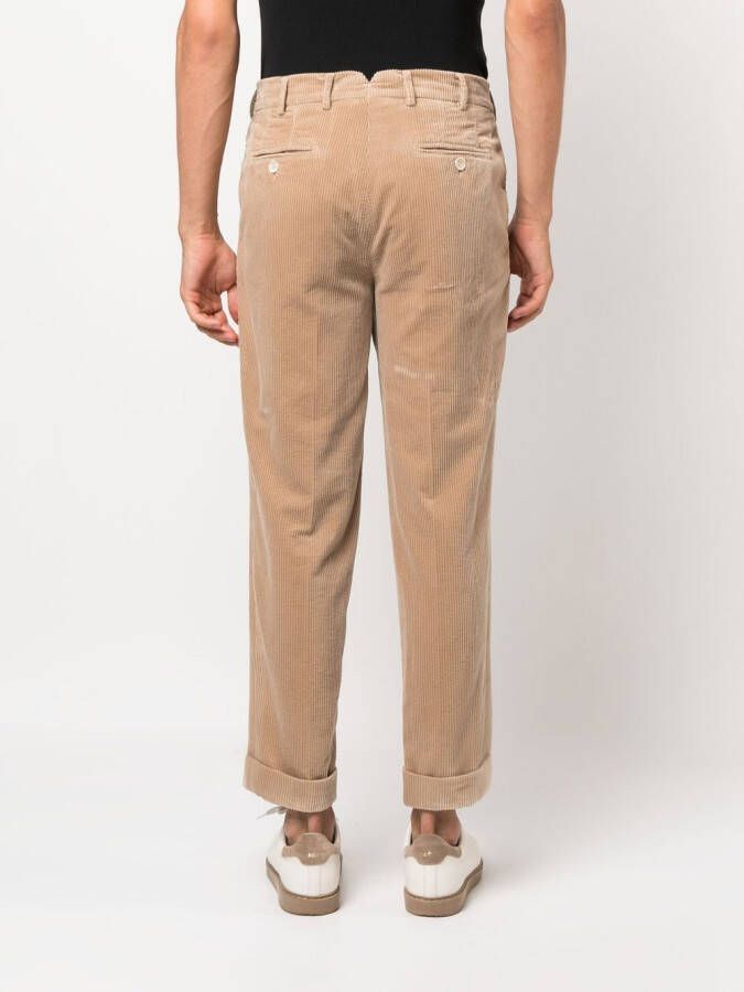 Brunello Cucinelli Ribfluwelen broek Beige