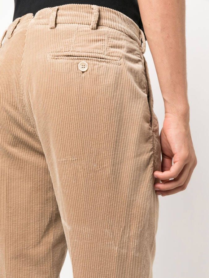 Brunello Cucinelli Ribfluwelen broek Beige
