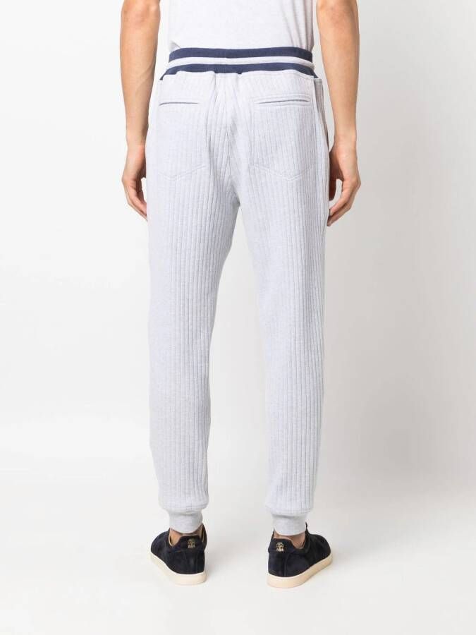 Brunello Cucinelli Ribfluwelen trainingsbroek Grijs