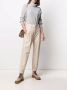 Brunello Cucinelli Ribgebreide coltrui Grijs - Thumbnail 2