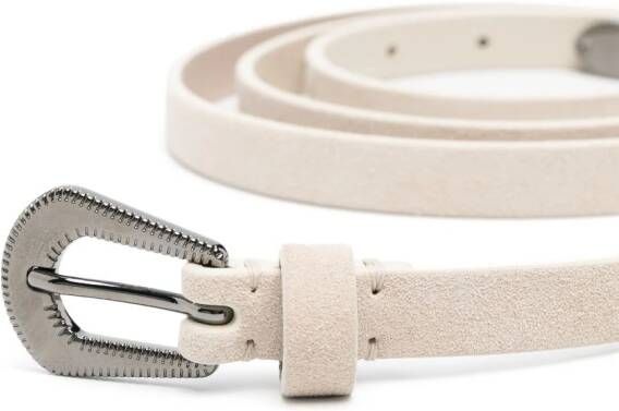 Brunello Cucinelli Riem met monili-ketting Beige