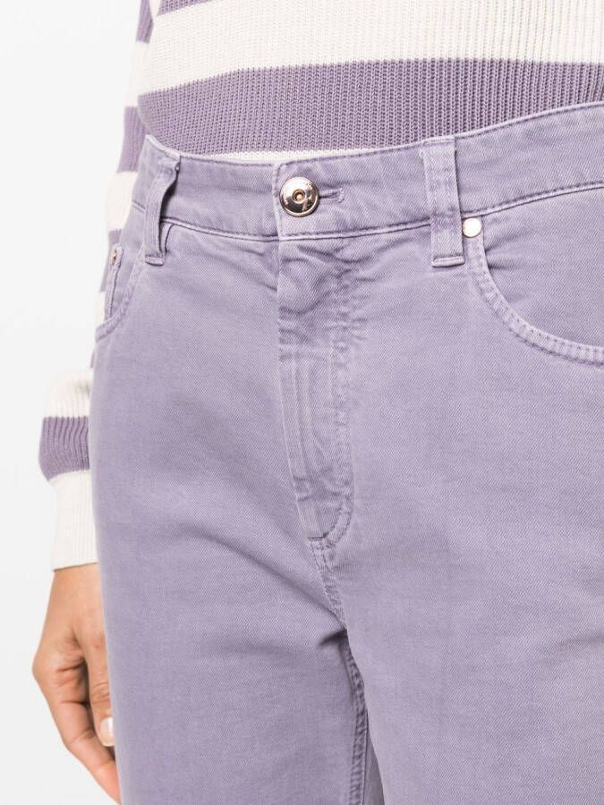 Brunello Cucinelli Ruimvallende jeans Paars