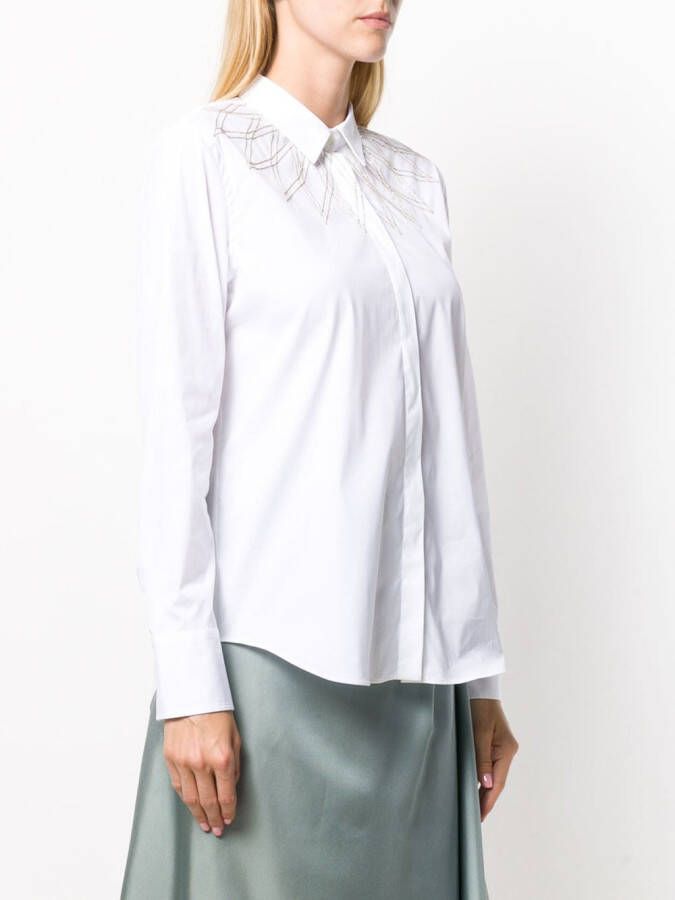Brunello Cucinelli Shirt met lange mouwen Wit