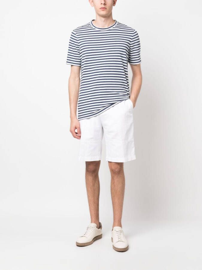 Brunello Cucinelli Shorts met elastisch trekkoord Wit